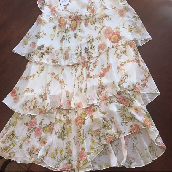 Zara Maxi Floral Ruffle Skirt NWT - Picture 1 of 5